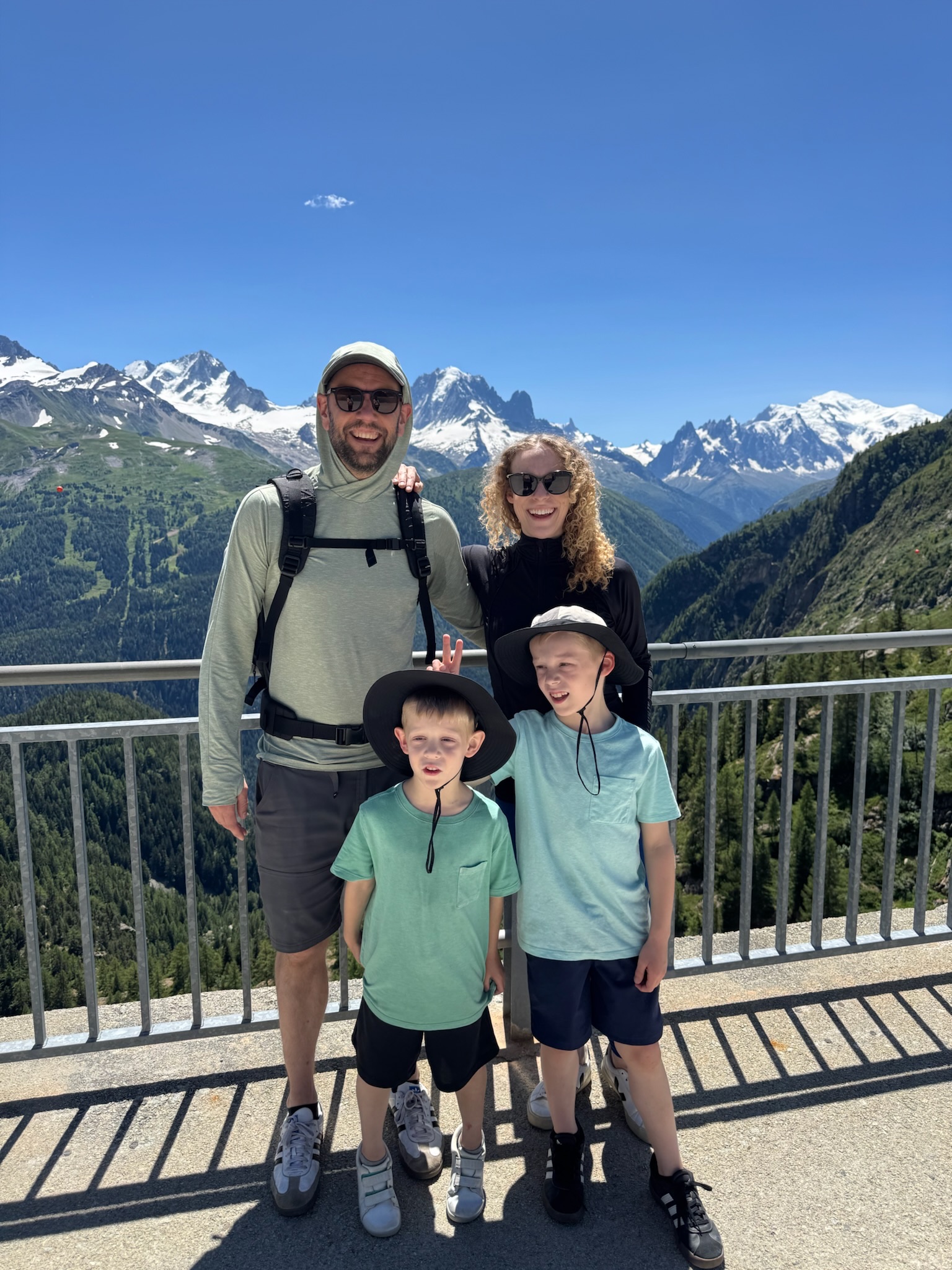John Hurr with his family