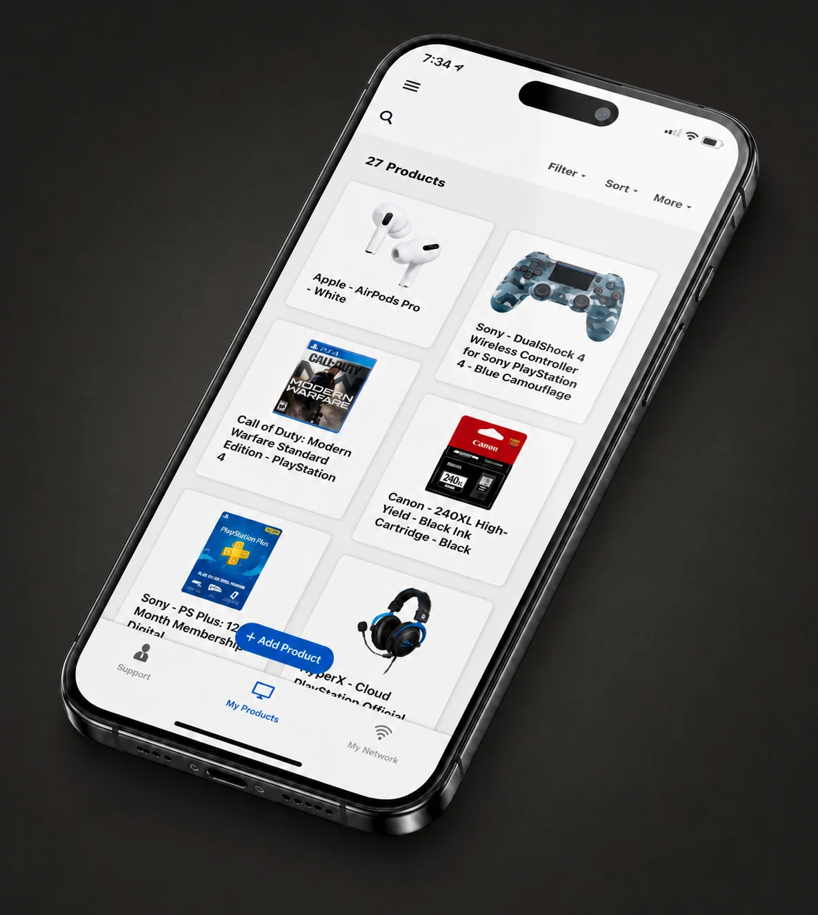 Best Buy Home App product collection shown on a mobile phone