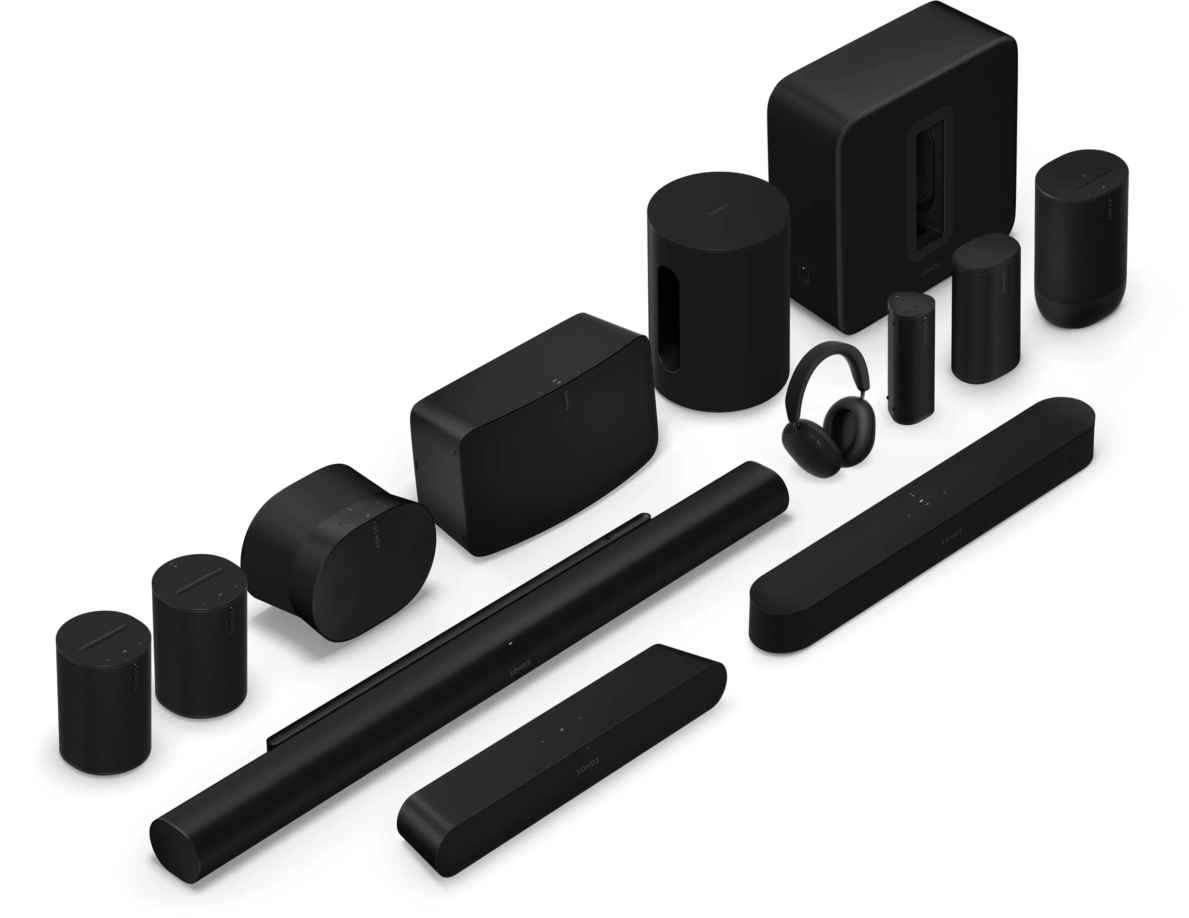 Sonos products representing a unified hardware experience system